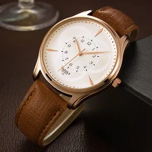 Yazole Z — montre-bracelet de luxe étanche pour hommes, accessoire chinois de haute qualité avec bracelet en cuir véritable, vente en gros, modèle 423