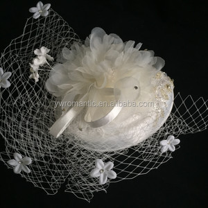 Nouveau Chapeau de Mariée pour Femmes avec Voile, Motif Floral - Product Image 5