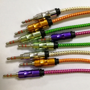 <span class=keywords><strong>สาย</strong></span>ถักไนลอนหลากสี 3.5 มม. สำหรับส่งสัญญาณเสียงและวิดีโอแบบสเตอริโอ <span class=keywords><strong>AUX</strong></span> - Product Image 4