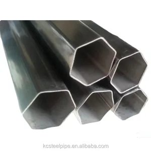 ASTM A312 Material 304 tubo hexagonal de acero inoxidable soldado