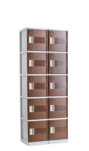 Casier miniature en plastique ABS de couleur marron, design japonais - Product Image 4