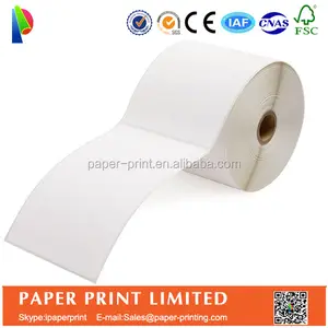 Free Sample Dymo 4xl Compatible Self Adhesive Chromo Address Mailing Thermal Paper Shipping Stickers Rolls Blank 4x6 Labels