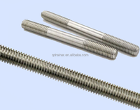 Aisi304 Stainless Steel All Thread Threaded Rod Bar Studs 1/4"-20 X 12"