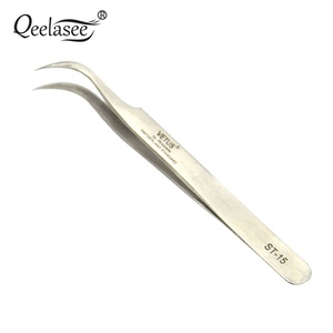 Qeelasee Vetus ST-15 alat ekstensi bulu mata profesional pinset bulu mata untuk kosmetik dikemas dalam tas OEM - Product Image 4