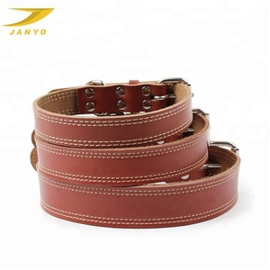<span class=keywords><strong>Collar</strong></span> de perro de cuero genuino hecho a mano, alta calidad, resistente a la abrasión, venta al por mayor - Product Image 5