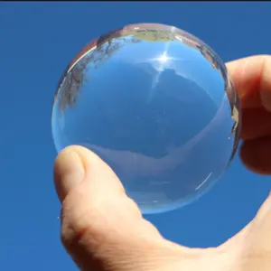 מלוטש כדור פלסטיק שקוף שקוף פרספקס אקריליק כדורי כדורים