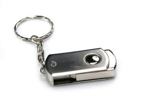 Botón de metal/giratorio usb flash drive, manguito llave usb - Product Image 1