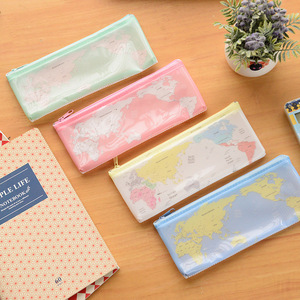 Sáng tạo Bản Đồ Thế Giới Pattern A4 A5 B6 Thống Nộp Bag Túi Tài Liệu A4 Tập Tin Thư Mục Với Dây Kéo Văn Phòng Phẩm Nộp Sản Xuất - Product Image 3