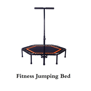 Trampoline de sport Wellshow avec barre de maintien réglable, rebondisseur de fitness, entraîneur cardiovasculaire pour adultes - Product Image 2