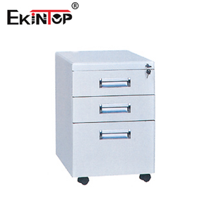 Ekintop ตู้ลิ้นชักใส่เอกสารพร้อมลิ้นชัก,โต๊ะข้างเตียงทำจากสเตนเลสสตีลสี่ชั้นสามารถล็อคได้ - Product Image 2