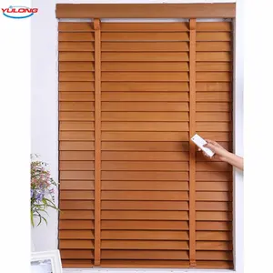 Accesorios decorativos para ventanas Persianas de madera Persianas de tilo de 50mm Persianas venecianas Listones