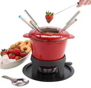 discount enamel chlour cast iron cheese fondue