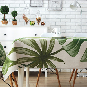 Tropical Leaf Printing <strong>Waterproof</strong> Tablecloth Green Tree <strong>Table</strong> Decoration <strong>Table</strong> <strong>Cover</strong> - Product Image 3