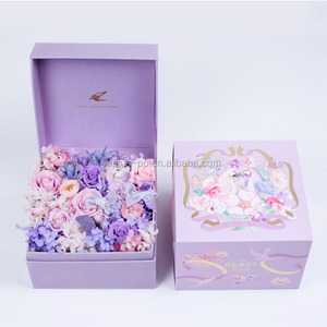 18,5x18,5x12cm, proveedor de China, cajas de embalaje caja de flores de lujo - Product Image 1