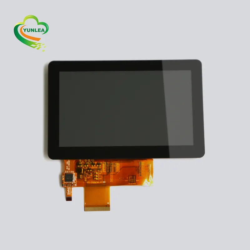 Modul Lcd Antarmuka RGB Lima Poin Layar Sentuh Lcd Sentuh 5 Inci dengan Layar Sentuh Kapasitif 5 Inci