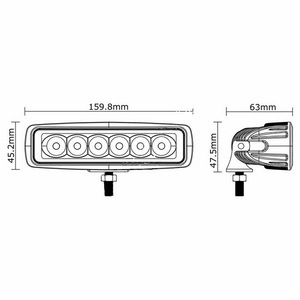 18 W llevó la luz de <span class=keywords><strong>trabajo</strong></span> luz de la búsqueda para ATV / Truck / Tractor 4 x 4 off road - Product Image 3