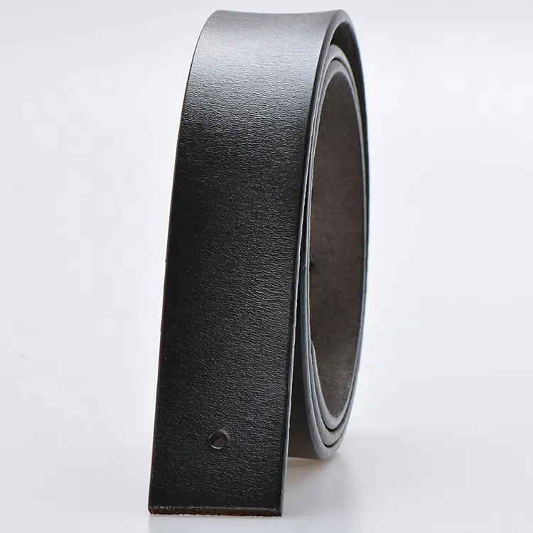 No stitching100% full leather material genuine leather belt without buckle