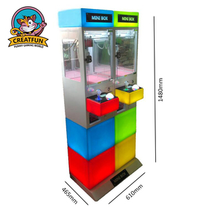 Mini gettoni distributore automatico di giochi di 2 giocatori gru giocattolo macchina artiglio - Product Image 4