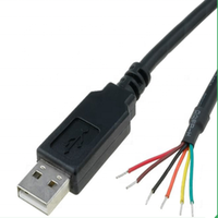 Cable USB a TTL 3.3V/5V con Doble Fuente de Alimentación FT232RL FTDI para Impresora, Computadora, Escáner de Código de Barras con RS232 y Carga Rápida