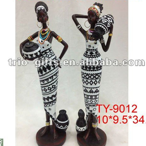 Statua egiziana delle donne in Polyresin 3D realizzata per interni decorazione per la casa in stile artificiale in resina modello figurina - Product Image 3