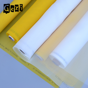 Gezi (offre d'usine) 7 T-165 T 18mesh-420mesh blanc ou jaune d'armure de polyester silcreen maille de tissu d'impression - Product Image 1