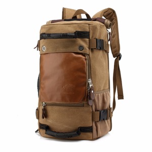 Functional 3 Way <strong>Backpack</strong> Canvas <strong>Backpack</strong> with Hidden Straps, <strong>Convertible</strong> <strong>Backpack</strong>/Duffle - Product Image 6