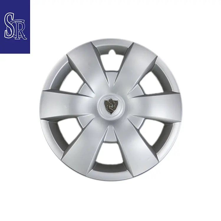 15" inch silver ABS plastic wheel cover hubcaps with wire