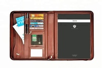 Portafolio Profesional para Currículum Ejecutivo, Organizador de Documentos en Cuero PU, Mini Carpeta Lista para Usar, Marca OEM y ODM