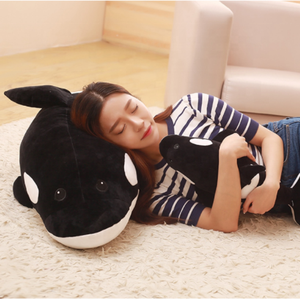 Peluche a Forma di Balena, Cuscino Balena Orcinus <span class=keywords><strong>Orca</strong></span> Bianco e Nero, Giocattolo Morbido per Bambini e Bambine - Product Image 5