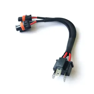 H4 Male To 9006/9005 female Connector Spliter Cable Auto Headlight Extension Wire Harness