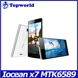 Alibaba.com france mtk6589 quad core 5.0 "3g 1920 * 1080ips screen dual cameras bluetooth gps wifi ocean, x7 - Product Image 1