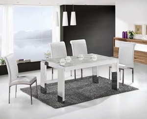 Hotel Retro <span class=keywords><strong>Neo</strong></span> <span class=keywords><strong>Classical</strong></span> European Silla de comedor Silla de negociación de ocio Silla de comedor de acero inoxidable tapizada - Product Image 4