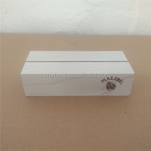Rustic Wooden Block Base Oak Wood Display Stands Acrylic Sign <strong>Holders</strong> <strong>Name</strong> Card <strong>Table</strong> Number <strong>Holder</strong> for Weddings Parties Events - Product Image 3