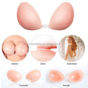 Señoras Ropa Interior Adhesiva Del Silicón Palo En Push Up Gel Backless Sin Tirantes <span class=keywords><strong>de</strong></span> Sujetador Invisible - Product Image 2