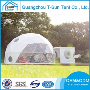 Marco de Acero Al Aire Libre Media Esfera Carpa Domo Geodésico Carpa Refugio de <span class=keywords><strong>la</strong></span> Forma Redonda - Product Image 5