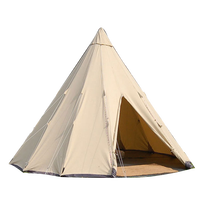 Tente tipi de 3 m pour l'extérieur Camping Tente tipi en toile OEM ODM Personnalisation Tente en toile imperméable de style indien