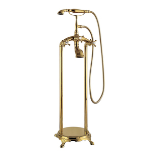 Chapado en oro <span class=keywords><strong>de</strong></span> lujo independiente <span class=keywords><strong>de</strong></span> teléfono clásico grifo <span class=keywords><strong>de</strong></span> la <span class=keywords><strong>bañera</strong></span> - Product Image 3