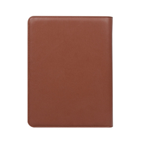 2024 Tapa dura Cremallera Cuero Padfolio Biblia Bolsa Carpeta multifunción con Banco de energía