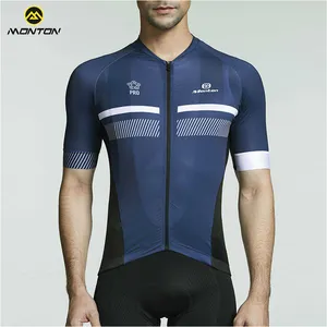 Monton OEM Custom Specialized Cycling Clothes Short Sleeve Mens Bike Tops Set Breathable Cycling Jersey Clothing