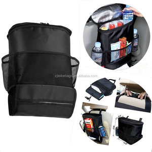 Suministro de fabricante aislado asiento bebidas coche asiento trasero organizador con enfriador
