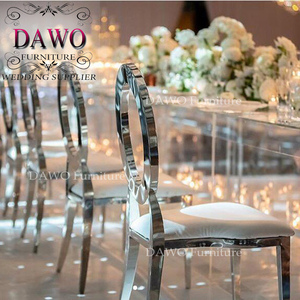 Foshan Sales Pu Leather White High Back Golden <strong>Metal</strong> Wedding <strong>Folding</strong> <strong>Chair</strong> - Product Image 2