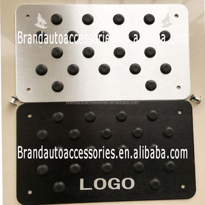 Accessoires intérieurs <span class=keywords><strong>de</strong></span> voiture <span class=keywords><strong>de</strong></span> <span class=keywords><strong>course</strong></span>, couvre-pédale en alliage d'aluminium et caoutchouc, repose-pieds - Product Image 2