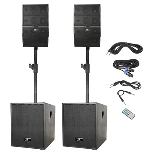 Wholesale bluetooh speaker karaoke-12 Inch 2.1 party multimedia home theatre pa karaoke active column array bass subwoofer dj speaker box & horn system set