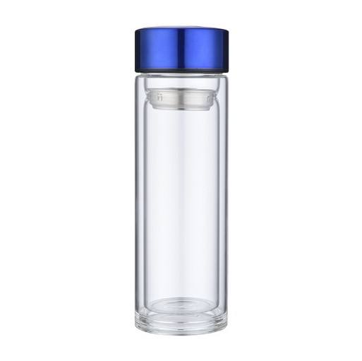 Double Wall Glass Water Bottle Borosilicate Glass Portable Sport Drinking Bottle