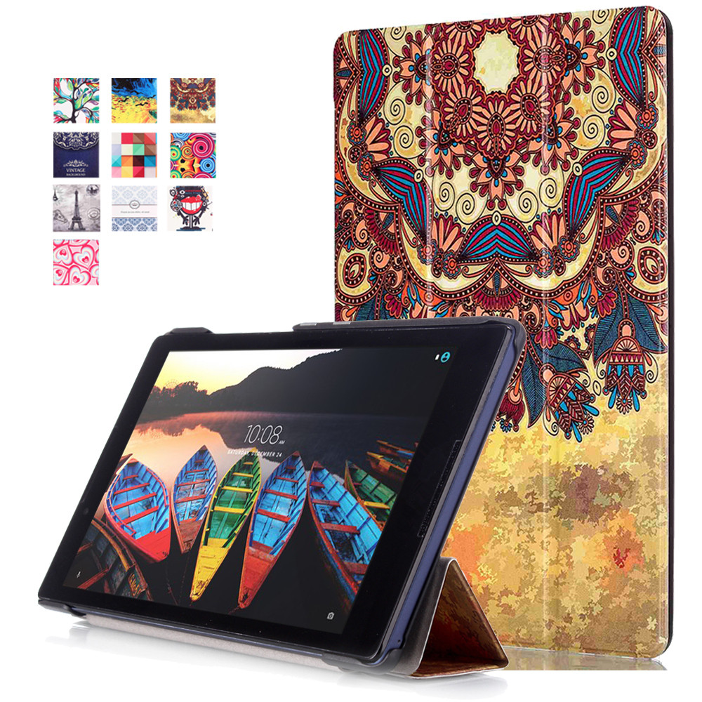 Красочный принт кожаный чехол для Lenovo Tab 7 Essential Tablet Стенд чехол для Lenovo Tab 4 8 10 плюс