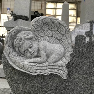 <span class=keywords><strong>Pierre</strong></span> d'ange pour bébé en granit gris, bas prix, vente en gros - Product Image 4