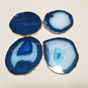 <span class=keywords><strong>Druzy</strong></span> Agata Fetta per Coppe di Vino, agata Fetta Sottobicchiere - Product Image 2
