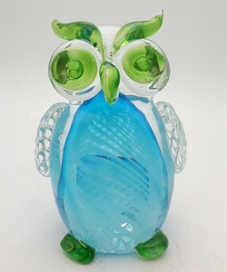 Couleur En Verre Soufflé À la Main Hibou pour Cadeau De Noël - Product Image 3