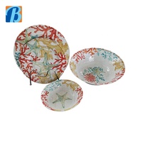 4 pcs kunststoff dauerhaft melamin geschirr individuell druck BPA FREI melamin geschirr