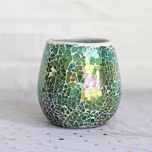 Portacandele in Vetro a Mosaico Turco Marocchino Fatto a Mano, Vendita Calda di Shanghai Linlang, Portacandele per Tea Light - Product Image 5